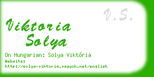 viktoria solya business card
